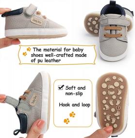 img 2 attached to Premium Quality Infant Shoes: BENHERO Baby Boys Girls Moccasins Oxford Sneakers PU Leather Rubber Sole Loafers Anti-Slip Toddler First Walkers Crib Dress Shoes