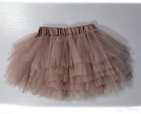 img 1 attached to 👶 Vibrant Childhood: Baby Girls' Tutu Skirt with 6 Layered Tulle | Sizes 1-8T