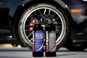 img 2 attached to 🚗 Carfidant Tire Shine Spray Kit - Tire Dressing & Rubber Protectant - Provides Dark, Wet Look with No Grease or Sling! Tire Black Tire Shine with Applicator Pad