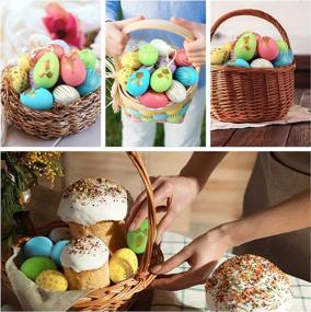 img 2 attached to 12-Piece Set Of Printed Plastic Easter Egg Hanging Ornaments With Ribbon - Ideal For Egg Hunts, Basket Stuffers, Home Decorations, And Easter Day Parties By GWHOLE