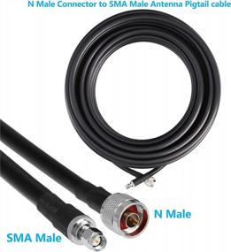 img 1 attached to Улучшите сигнал вашей сети с помощью коаксиального удлинительного кабеля GEMEK длиной 36 футов с низкими потерями для 3G/4G/5G/LTE/ADS-B/Ham/GPS/WiFi/RF радио к антенне или использованию разрядника перенапряжения