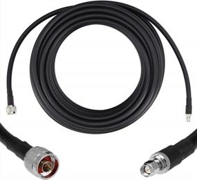 img 4 attached to Enhance Your Network Signal With GEMEK 36 Ft Low-Loss Coaxial Extension Cable For 3G/4G/5G/LTE/ADS-B/Ham/GPS/WiFi/RF Radio To Antenna Or Surge Arrester Use