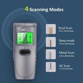 img 3 attached to VIVREAL 4 In 1 Stud Finder Sensor Wall Scanner - LCD Display, Sound Warning & Auto Calibration For Wood AC Wire Metal Detection