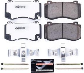 img 1 attached to 🔥 Enhanced Performance Front Z26-1298 Carbon-Fiber Ceramic Brake Pads for Street Vehicles - Power Stop