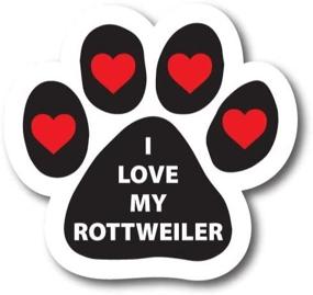 img 1 attached to Magnet Me Up Rottweiler Pawprint
