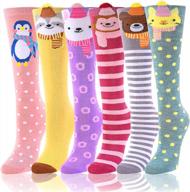 носки до колена в стиле аниме с животными для девочек от 3 до 12 лет - веселые и уникальные подарки логотип