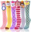 knee high anime cartoon animal socks for girls age 3-12 - fun and unique gifts logo