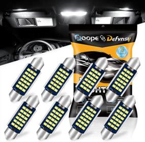 img 4 attached to Super Bright Qoope Festoon LED Bulb 578 211-2 For Car Interior Dome Map License Plate Light - Canbus Error Free, 18SMD 212-2 LED Bulb With 9-28V White Light (2016 Model)