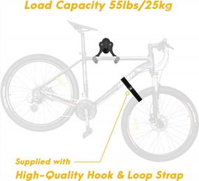 img 2 attached to CyclingDeal Bicycle Wall Mount Rack - Adjustable, Extendable & Foldable Horizontal Storage Hook Hanger Organiser For MTB And Road Bikes - Secure Indoor Garage Or Home Bike Storage