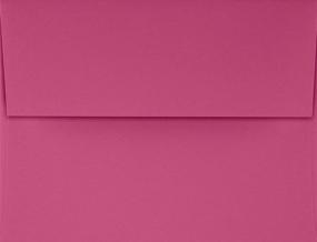 img 2 attached to Printable Magenta A4 Envelopes For 4X6 Cards - Pack Of 50, 80Lb LUXPaper, Perfect For Invitations - Envelope Size 4.25 X 6.25