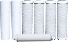 img 1 attached to Premier 500024 Compatible 7-PK RO Filters 1 Year 5 Stage Reverse Osmosis Replacement Cartridges