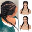 kalyss 13x6 braided lace front cornrow wig with 2 ponytails & baby hairs for women logo