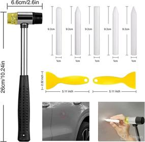 img 1 attached to 🚗 Complete 55pcs Car Dent Repair Kit: Auto Body Dent Removal Tool Set with Double Pole Bridge Dent Puller, Adjustable Golden Lifter, Glue Gun & Slide Hammer - Perfect for Minor and Deep Dent Removal!