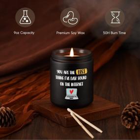 img 2 attached to Romantic Valentines Day Gifts For Him & Her - GSPY Candles - Best Internet Find!