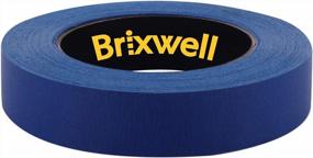 img 3 attached to Малярная лента Brixwell Pro Blue Painters - 12 рулонов, 0,94 дюйма x 60 ярдов, сделано в США