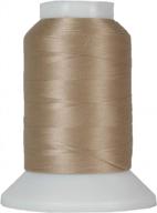 threadart бежевая шерстяная нейлоновая швейная эластичная нить для шитья - катушка 1000 м - цвет 9105 - доступно 50 цветов логотип
