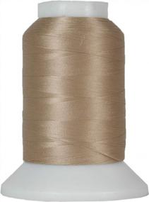 img 4 attached to Threadart Beige Wooly Nylon Serger Sewing Stretchy Thread - 1000M Spool - Color 9105 - 50 Colors Available