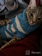 img 1 attached to Soft And Warm Striped Sweaters For Cats And Small Dogs - High Stretch Knitwear For Male And Female Kitties review by Jamonte Hamilton