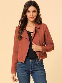 img 2 attached to Allegra Womens Notched Asymmetric Jacket Women's Clothing - Coats, Jackets & Vests