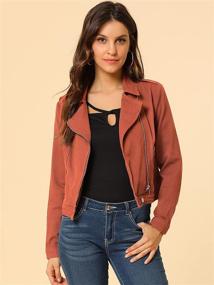 img 3 attached to Allegra Womens Notched Asymmetric Jacket Women's Clothing - Coats, Jackets & Vests