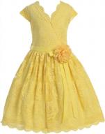springtime perfection: igirldress girls' lace floral easter dress in sizes 2-14 logo