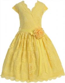 img 1 attached to Springtime Perfection: IGirlDress Girls' Lace Floral Easter Dress In Sizes 2-14