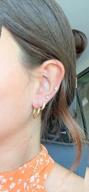 img 1 attached to Papasigx Huggie Earrings: Sparkling Cubic Zirconia Hoops for Women & Men review by Laura Evans