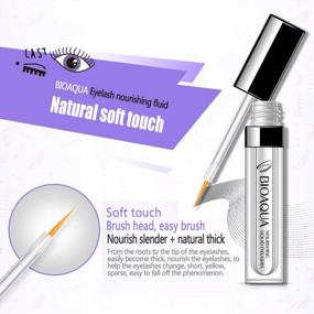 img 2 attached to BIOAQUA Lengthening Liquid With Natural Plant Extracts For Eyebrow, Eyelashes, Hairline, Beard And Elastic Moisturization - Soft Brush For Perfect Thickness And Nourishment