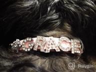 img 1 attached to Pink Personalized Dog Collar With Rhinestones - Custom Name Letters For Small & Medium Dogs (5/8 Inch X 10-13 Inches) review by Justin Malkowski