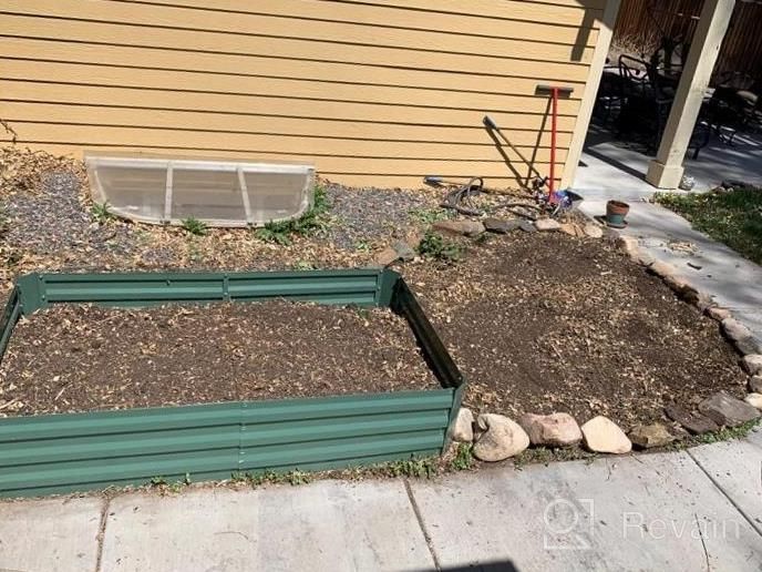 img 1 attached to Makhry Raised Garden Bed 6X3X1 FT Galvanized Planter For Vegetables Plants Gardening Herb Patio review by Jennifer Wurz