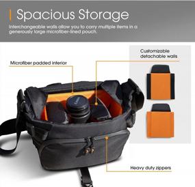 img 2 attached to RooCASE DSLR Camera Shoulder Bag, Large Protective Case For Cameras