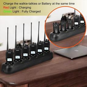 img 2 attached to SAMCOM FPCN10A Walkie Talkies Rechargeable 3000MAh Handheld Two-Way Radios With Earpiece 2 Way Radios(6 Packs) With 6 Way Multi Gang Charger