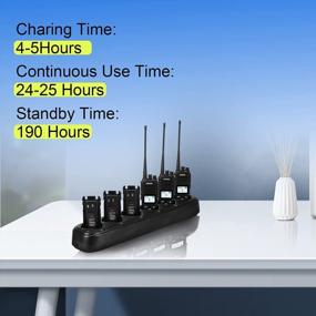 img 3 attached to SAMCOM FPCN10A Walkie Talkies Rechargeable 3000MAh Handheld Two-Way Radios With Earpiece 2 Way Radios(6 Packs) With 6 Way Multi Gang Charger