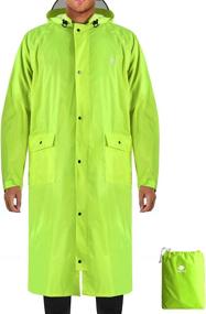 img 4 attached to Lightweight & Waterproof Rain Poncho: Perfect For Outdoor Activities - Anyoo Reusable Hiking Hooded Coat Jacket