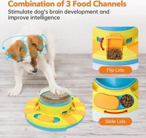 img 2 attached to Potaroma Dog Food Puzzle Toy 2 Levels, Slow Feeder For Large Small Dogs, Dog Treat Feeding Toys For IQ Training, Dog Entertainment Toys, 4.2" Height