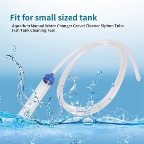 img 1 attached to Aquarium Manual Water Changer: Gravel Cleaner, 🐠 Filter, Syphon Tube, Vacuum Pump - 59in Long Pipe