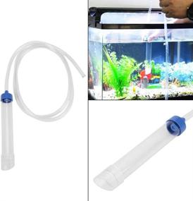 img 2 attached to Aquarium Manual Water Changer: Gravel Cleaner, 🐠 Filter, Syphon Tube, Vacuum Pump - 59in Long Pipe