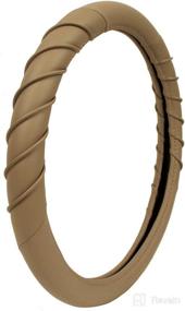 img 1 attached to 🚗 Upgrade Your Steering Wheel with the Custom Accessories 39751 Tan Twisted Steering Wheel Cover