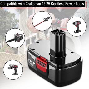 img 1 attached to 🔋 Enhance Your Cordless Drill Tool with 2 Packs of 3.6Ah Ni-Mh 19.2V DieHard C3 Batteries - Compatible with Craftsman 19.2 Volt Battery Models 315.115410, 315.11485, and More!