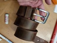 картинка 1 прикреплена к отзыву Jeereal Leather Casual Jeans Belts in Brown - Men's Stylish Accessories от Antonio Fox