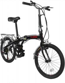 img 3 attached to Xspec 20" Folding City Commuter Bike - Lightweight & Efficient 7-Speed Design For Urban Travel