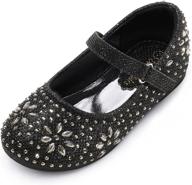 dream pairs rhinestone embelishment throughout girls' shoes : flats логотип