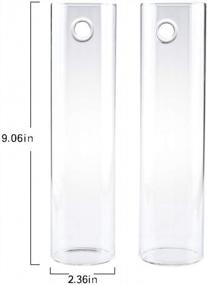 img 2 attached to Large Cylinder Kingbuy Glass Plant Propagation Station Wall Hanging Planter For Home Decor - 2 Pack