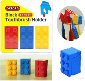 img 1 attached to Design Toothbrush Anti Bacterial Children 3Pcs BlockHolders