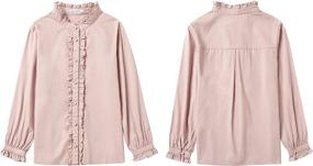 img 1 attached to 🌺 Maoo Garden Sleeve Blouse: Uniform Girls' Clothing for Tops, Tees, and Blouses - Enhanced SEO