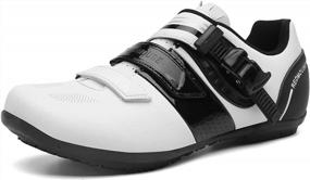 img 4 attached to Men'S & Women'S Cycling Shoes Compatible With Peloton SPD SL Look Pedals - MTB Indoor/Outdoor Riding Biking Unisex Shoes Set