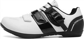 img 3 attached to Men'S & Women'S Cycling Shoes Compatible With Peloton SPD SL Look Pedals - MTB Indoor/Outdoor Riding Biking Unisex Shoes Set