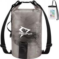 stay dry and connected on-the-go with piscifun waterproof dry bag and phone case - available in multiple sizes for outdoor activities logo