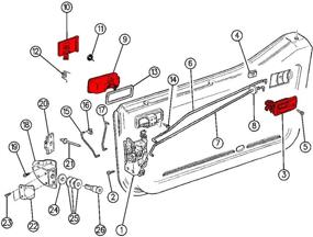 img 1 attached to 🚪 1991-2004 Jeep Wrangler YJ TJ Door Handles Set - Left Driver / Right Passenger Side - Exterior & Interior - Compatible with Wrangler YJ TJ Models