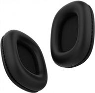 hollyland leather cushion earpad replacement accessory for solidcom c1 wireless intercom headset over-ear, 1 pair logo